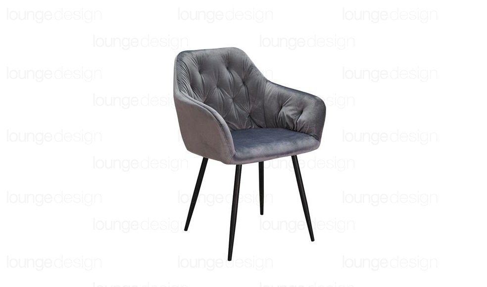 Стул-кресло серый