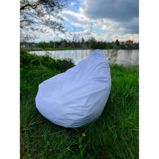 Кресло-мешок Beanbag белого цвета в аренду