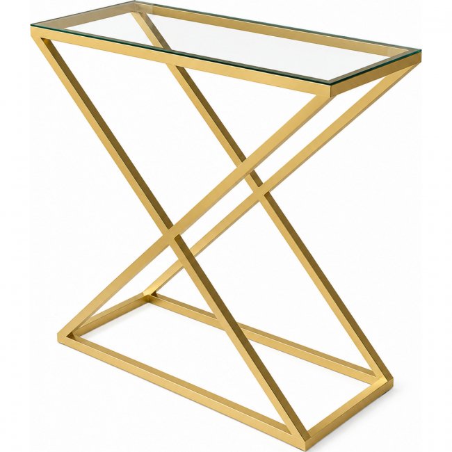 Фуршетный стол Loft-X Gold стекло золотого цвета