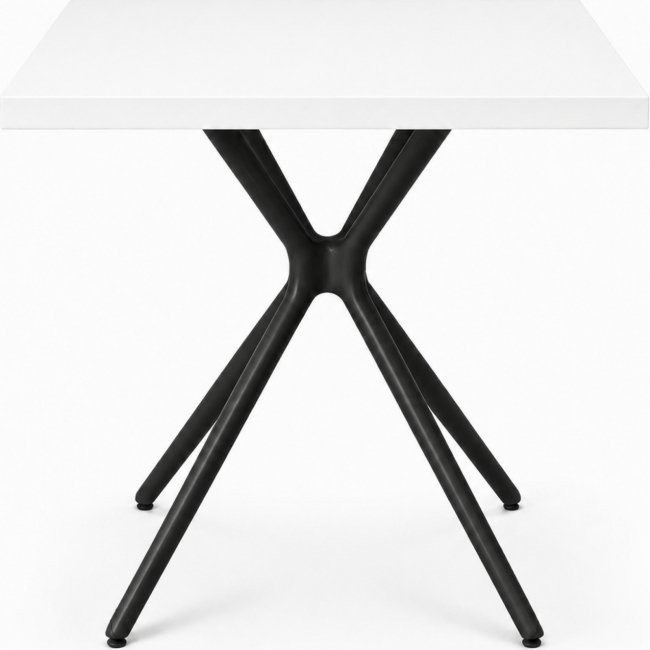 Квадратный стол Xara белого цвета 80×80 см
